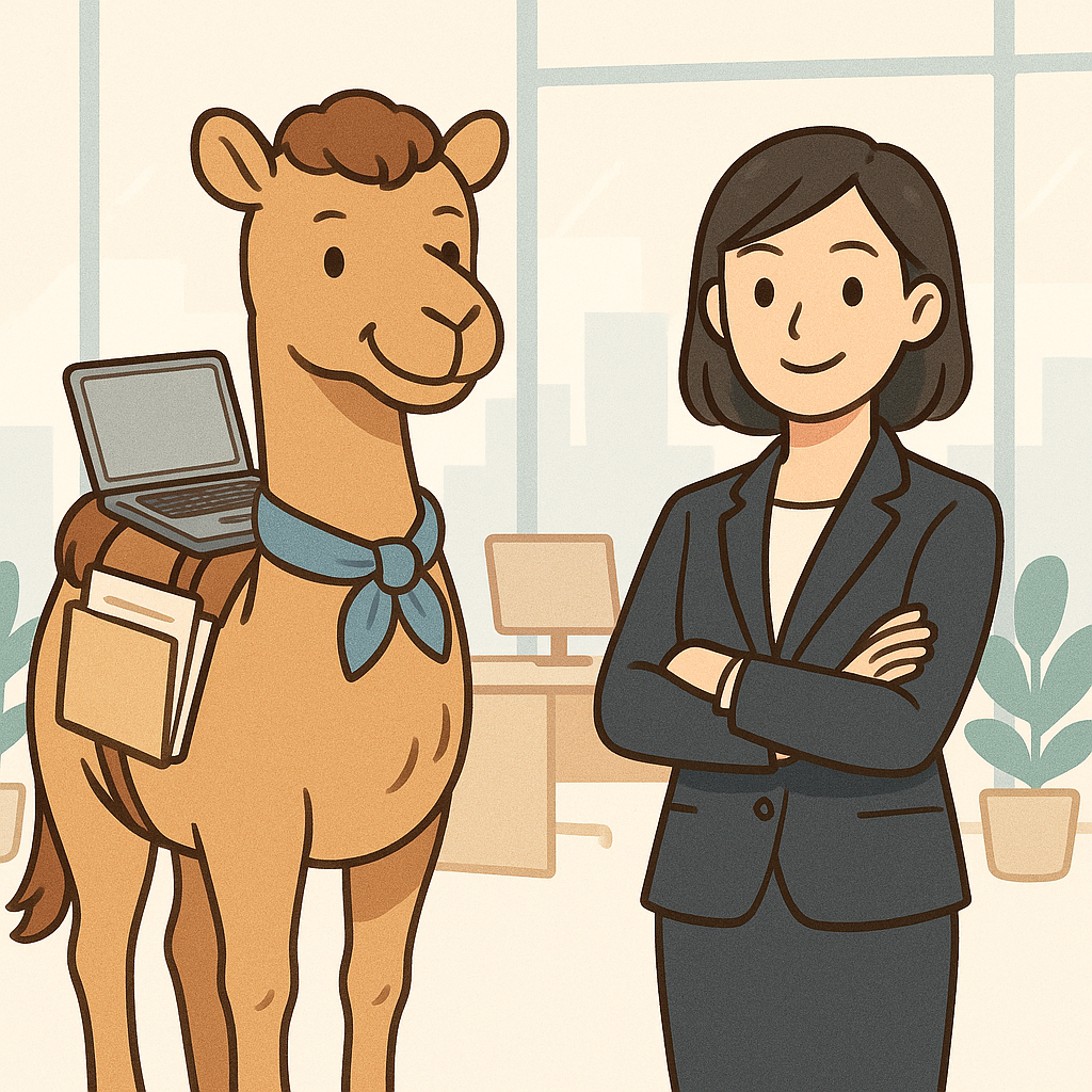 RAKUDAとCAが一緒に働く